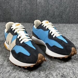 New Balance 327 Shoes Mens Size 9 Blue Suede Retro Running Sneakers MS327BM